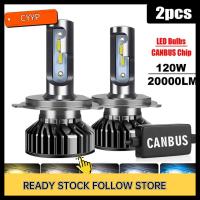 B9GIQY5EX 2ชิ้น12V กับ Canbus 120W 20000LM 6000K 1860 CSP ไฟรถยนต์หลอดไฟหน้าไฟรถแอลอีดี