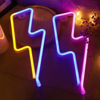 ☞▲ Colorful Lightning Neon Lamps Battery/USB Operation Night Lights Neon Light up Bar Bedroom Party Christmas Wedding Decoration