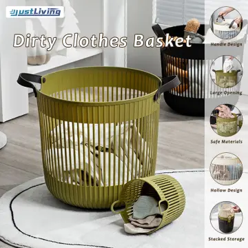 1pc Foldable Wall Mounted Laundry Basket With Hollow Out Design, Bathroom  Gap Storage Hamper