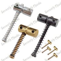 WK-Set of 4 Pcs  Electric Bass Guitar Replacement Bridge Saddles 2 Long &amp; 2 Short / Chrome &amp; Black &amp; Gold for choose