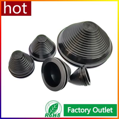 ◘✓ 25-130mm Groove Dia Black Odorless Synthetic Rubber Tower Shape Wiring Wire Grommets Gaskets Protector Ring