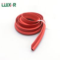 【CW】 LUJX R 1M Silicone P type Strip Door Oven Window Sealing Strip Red VMQ 9 Shape Weatherstrip High Temperature Silicone Rubber Bar