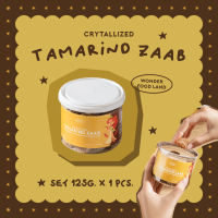 WONDER FOOD LAND : TAMARIND ZAAB : มะขามแช่อิ่มอบแห้งคลุกพริกเกลือ เปรี้ยวเผ็ดแซ่บมาก : ขนาด 125 กรัม