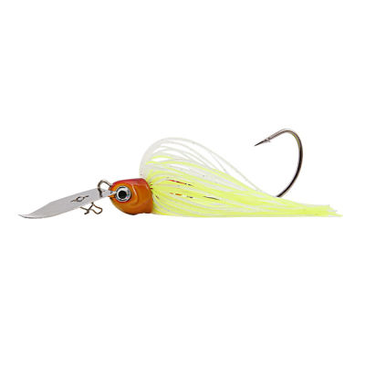 1pcs Buzzbait Artificial Wobbler Lure For Jigging With Rubber Skirt Pike Blade 19g Metal