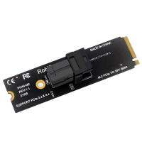 【สต๊อกพร้อม】 M.2 NVME เพื่อ U.2ไรเซอร์การ์ด Mkey PCIeX4เพื่อ SFF8643ไรเซอร์การ์ดอะแดปเตอร์64GT/S ความเร็วสูงส่งข้อมูลได้แบบเสถียรอุปกรณ์สำหรับเดสก์ทอปคอมพิวเตอร์