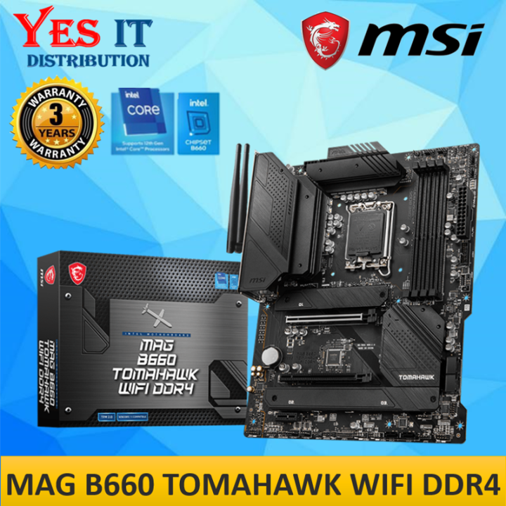 MSI MAG B660 Tomahawk Wifi DDR4 ATX LGA1700 Motherboard Lazada