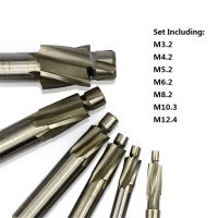 7pcs hss counterbore end mill M3.2-M12.4 pilot slotting เครื่องมือ ดอกเอ็นมิลม้านั่ง end mill