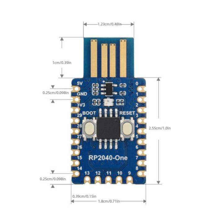 rp2040-mcu-board-มินิบอร์ดแฟลช4mb-m0แขนคอร์เท็กซ์แบบ-dual-core-โปรเซสเซอร์สูงถึง133-mhz-29-x-หมุด-gpio-อเนกประสงค์