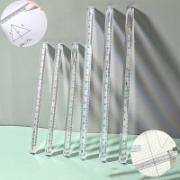 【YP】 15cm/20cm Transparent Triangular Straight Ruler Office School Supplies Students Education Tools