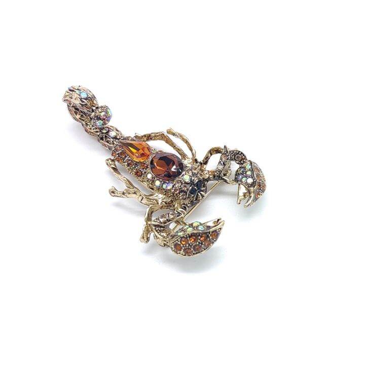 2022-new-three-dimensional-shape-animal-scorpion-brooch-wear-clothing-accessories-four-seasons-universal-fine-jewelry