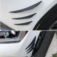 6Pcs/set Universal Rubber Car Front Bumper Lip Protector Rear Diffuser Auto Carbon Fiber Spoiler Splitter Wing Protection Guard