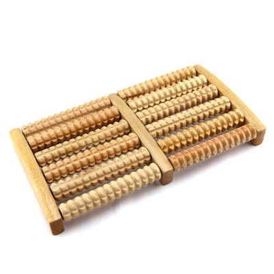 ❇┋❉ 6 Row of Raw Wooden Foot Massage Rollers Relaxation Rest Relief Massager Spa Massager Anti-cellulite Pain Foot Health Tools
