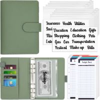 ™☸₪ 2023 A6 PU Leather Budget Binder Notebook Cash Envelopes System Setwith Binder Pockets for Money Budget Saving Bill Organizer