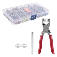 200 Sets Snap Buttons Rompers Snaps Craft Pliers Tool Buckle Metal Ring Button Snaps Sewing Craft 9.5Mm, 10 Colors