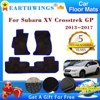 แผ่นปูพื้นรถยนต์สำหรับ Subaru XV Crosstrek GP 2013 ~ 2017 2015แผ่นรองพื้นแผ่นรองเท้าสติกเกอร์อุปกรณ์ตกแต่งภายในรถยนต์