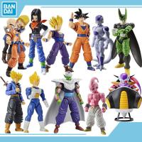 ดราก้อนบอลรูปแกะสลัก Bandai แท้แบบดั้งเดิมตุ๊กตาตุ๊กตาขยับแขนขาได้15สไตล์โบรลิเซลล์ Gokou