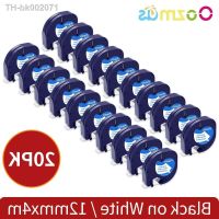 ♈ 5/10/20pk 91330 LT Label Tape 12mmx4m Compatible For Dymo Letratag Plastic 91200 91331 91201 For LT-100H LT-100T Label Printer