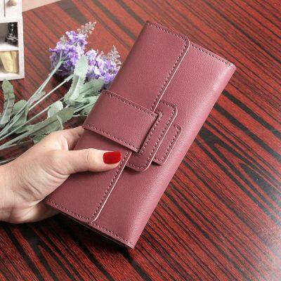 Women PU leather Korean Style Long Wallets Female Coin Purses Clutch Card Wallets Holder