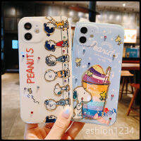 เคสไอโฟน13 promax เคสไอโฟน11 Snoopy ชนิดซิลิโคน แบบนิ่ม เคสiPhone7plus Apple 12pro mobile phone case iPhone11 เคสiPhone13promax i11ProMax i8plus iXR lens all-inclusive protective case