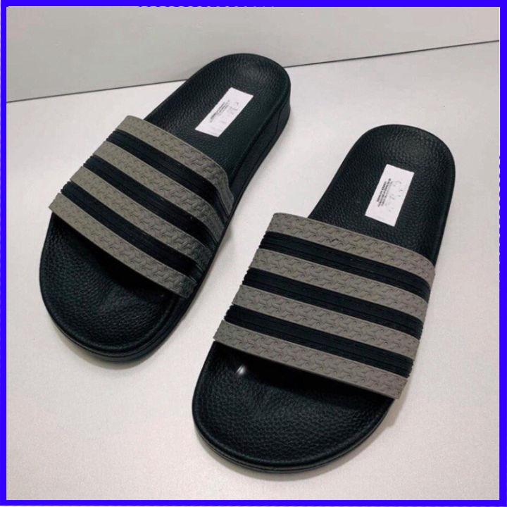 Dép Nam Quai Ngang ADIDAS Sọc Ngang Xám Cao Cấp Mang Êm Chân, Giá ...