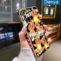 Dienya เคสสำหรับ OPPO A16 A16s A54s การ์ตูน Pokemon ใหม่กรอบสี่เหลี่ยมเคลือบพื้นผิวเคสซิลิกาเจลนิ่มกันกระแทกเคสมือถือรวมทุกเลนส์กล้องถ่ายรูปฝาครอบป้องกัน