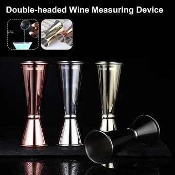 75ml Stainless Steel Measuring Shot Cup Ounce Jigger Bar Cocktail Drink  Mixer Liquor Measuring Cup Mojito