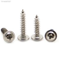 □❉  Nickel Plated Steel Self-tapping Screws M1.2 M1.4 M1.7 M2 M2.3 M2.6 M3 M3.5 M4 Cross Round Head PWA Pan Head with Pad Screw