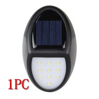 10LED โคมไฟติดผนังรักษาความปลอดภัยสำหรับสวนกลางแจ้งเซ็นเซอร์ตรวจจับการเคลื่อนไหวกลางคืน Lampu Tenaga Surya เวลาจำกัดกันน้ำประหยัดพลังงานประตูหน้าบ้าน