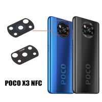 【❗】 Fufan Product กระจกกล้องถ่ายรูปด้านหลัง2ชิ้นสำหรับ Mi Poco X3 NFC F2 F3 F1 M3ฝาครอบกล้องมองหลังชิ้นส่วนเปลี่ยนซ่อมเลนส์