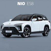 1:24รถยนต์พลังงานใหม่ Nio Es8 Suv โลหะผสม Diecasts Amp; รถของเล่นโมเดลรถของเล่นโลหะคอลเลกชันแสงและเสียง