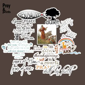 100pcs Jesus Christian Stickers, Bible Verse Faith Philippines