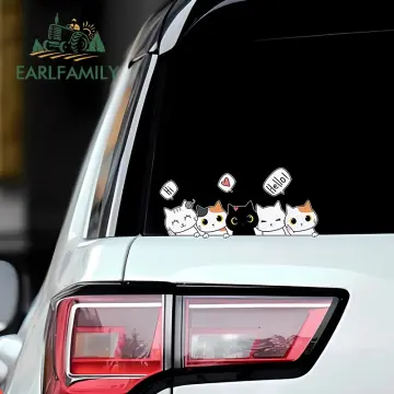 EARLFAMILY Ahegao Vermeil Fanart Car Sticker Anime Vermeil In Gold Waifu  Sketch Decal Cartoon Peeker Girl