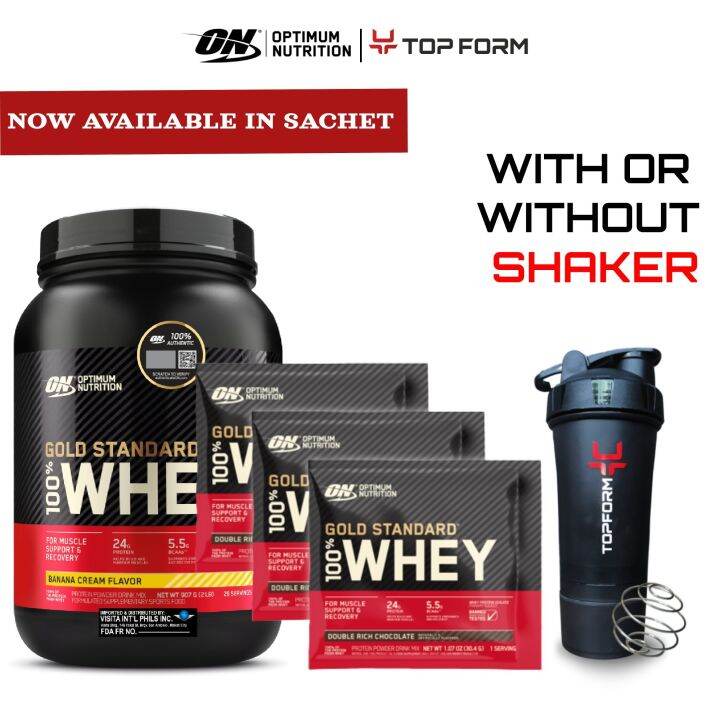 Optimum Nutrition ON Gold Standard Whey Protein Powder 2lbs Sports