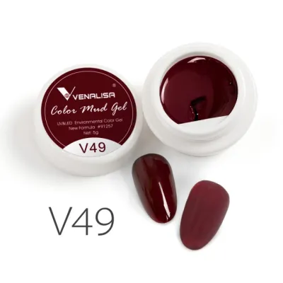 Venalisa โคลนเจล60สีที่ปกปิดได้เต็มรูปแบบสีงดงามเจลทาเล็บเนื้อครีมไม่ไหลกึ่งถาวรเจลเคลือบเล็บ