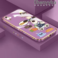 Chenyyka เคสสำหรับ Huawei Y6 Pro 2019เคสซิลิโคนลายการ์ตูนสุนัขคุ้กกี้ดีไซน์ใหม่ด้านข้างเคสโทรศัพท์ฝาปิดเลนส์เต็มรูปแบบปกป้องกล่องกันกระแทก Softcase