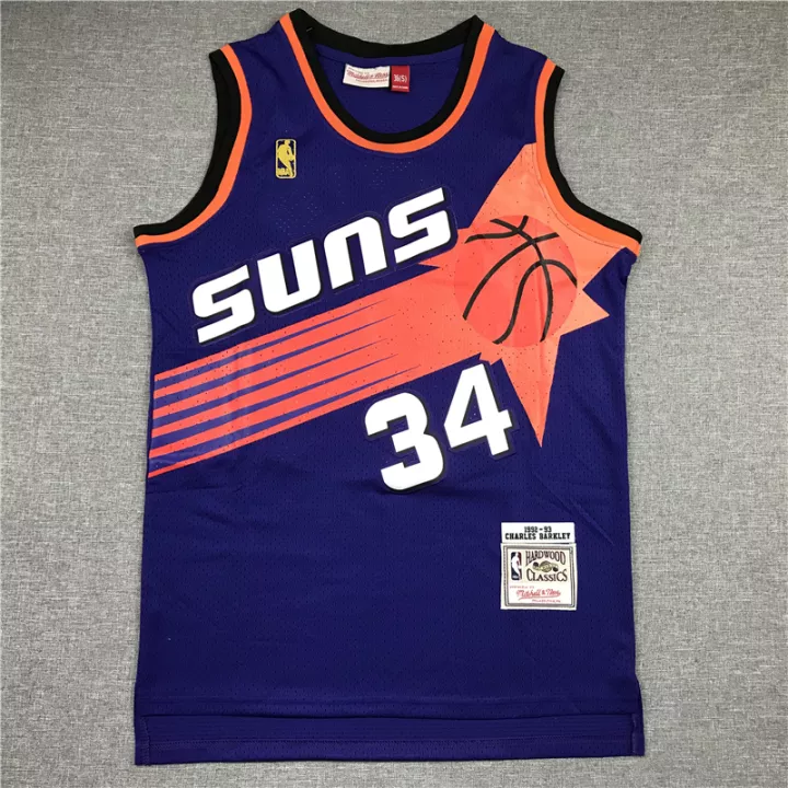 BASKETBALL JERSEY#34 Swingman Charles Barkley Men's Black Basketball ...