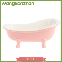 Wanglianzhon อ่างอาบน้ำพอร์ซเลน1:6บ้านตุ๊กตาหัวลูกบิดคริสตัลห้องน้ำขนาดเล็ก