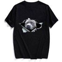 Pet Dog Pitbull Cotton T-shirt Fashion s Summer Men Short Sleeve Harajuku Funny T-shirt Men Casual Tee Tops XS-4XL-5XL-6XL