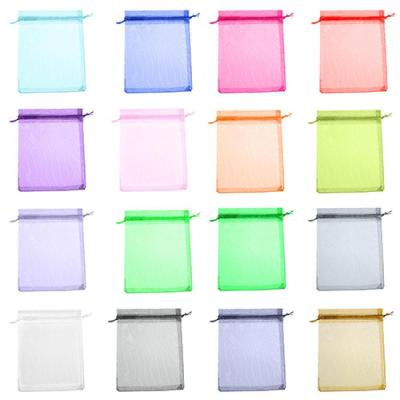 Gifts Mini 50 Pcs Organza Jewelry Drawable Box Wedding Gift Candy Pouch Bag Gift Wrapping  Bags
