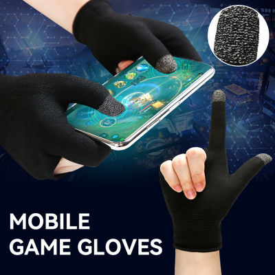 Abaaba 1คู่สำหรับโทรศัพท์มือถือจอยคอนโทรลเลอร์สำหรับ Game PUBG,ปลอกนิ้วสำหรับเล่นเกมปลอกนิ้วถุงมือแบบเปิดครึ่งนิ้วเล่นเกมถุงมือปลายนิ้วเล่นเกมที่รัดฝ่ามือ