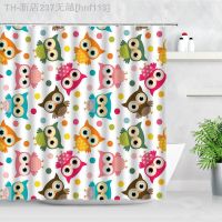 【CW】✁☁⊙  Color Shower Curtains Cartoon Animals Unicorn Print Children Screens Fabric Curtain Set