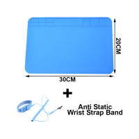 Insulation Silicone Soldering Mat Magnetic Pad Repair Phone Heat Resistant Silicon Work ESD Mat with Scale Ruler Screw Position