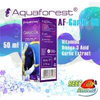 Reef-Aholic Aquaforest Garlic Oil 50 ML อาหารเสริมสูตรกระเทียมโทนผสม Omega-3 ใช้เหยาะผสมอาหารยิ่งดีแท้