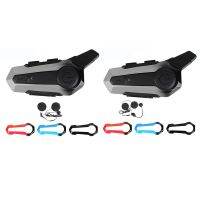 Motorcycle Bluetooth Helmet Intercom Universal Headset with Noise Reduction 3 Color Frame