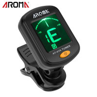 [okoogee]AROMA AT-01A Rotatable Clip-on Tuner LCD Display for Chromatic Guitar Bass Ukulele Violin