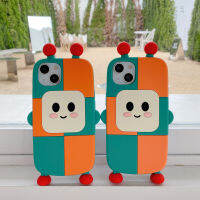 NLWVXSmiling หุ่นยนต์หน้ายิ้ม Y53S OPPO REN08 Xiaomi ซิลิโคนข้าวสีแดง11เคสโทรศัพท์ใช้ได้ในประเทศ