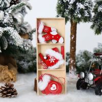 【YF】✽  Xmas Wood Pendants Decorations for New Year 2022 Gifts Navidad 2021