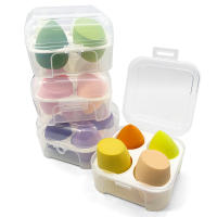 READY STOCK 4PCS Beauty Sponge Super Soft Boxed Set Wet and Dry Makeup Egg