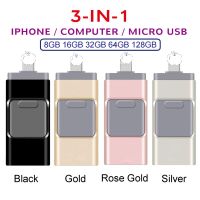 USB Flash Drive Pendrive OTG USB3.0 flash drive 16GB 32GB 64GB Pen Drive 128GB USB Memory Stick for iPhone iPad PC