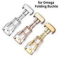 for Omega Folding Butterfly Buckle 16mm 18mm 20mm Stainless Steel Watch Strap buckle Accessories Leather Silicone strap Clasp